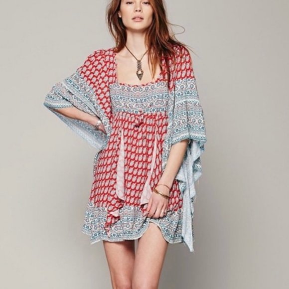 Free People Heart of Gold Boho Mini Dress | XS - Picture 3 of 10